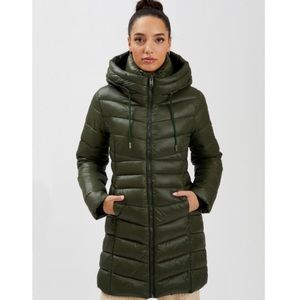 Green Puffer Jacket Point Zero